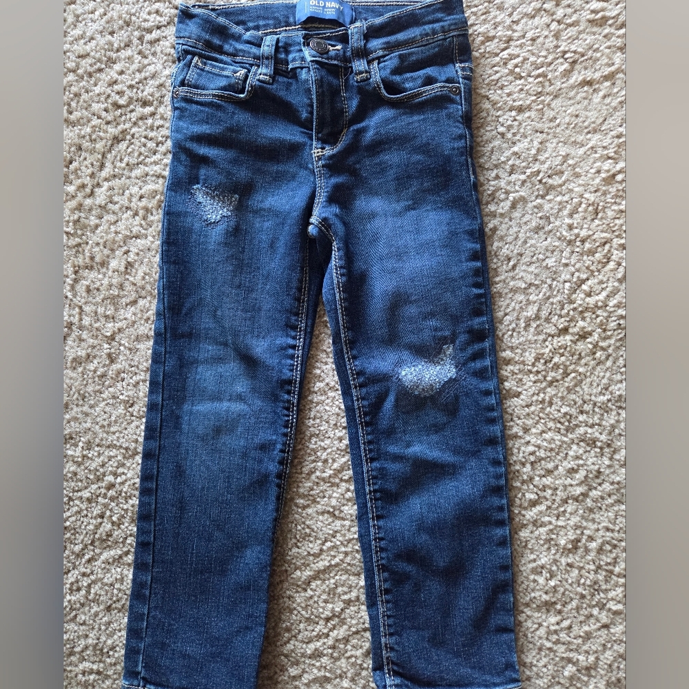 Old Navy Boys Karate Skinny Distressed Jeans Size 4T